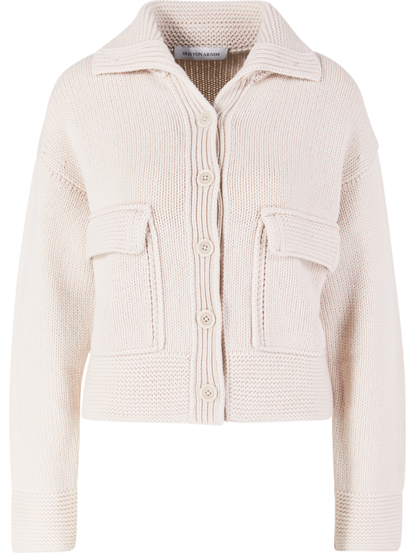 Cashmere-Strickjacke 'Pemira' Alabaster