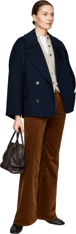 Cabanjacke 'Adele' aus Schurwolle Marineblau
