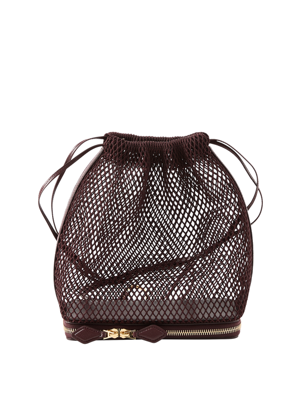 'Le Pochon' Bordeaux shoulder bag