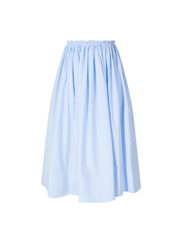 Geraffter Maxirock 'Shiva' Hellblau