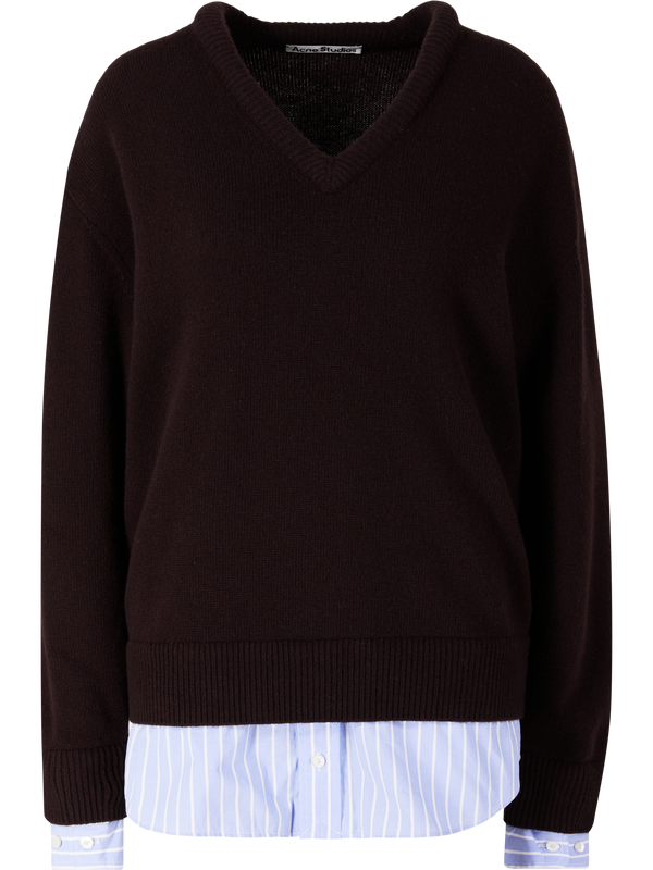Dark brown woollen jumper
