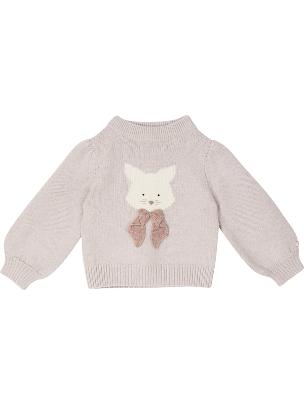 Strickpullover 'Cat' aus Merinowolle Rosé