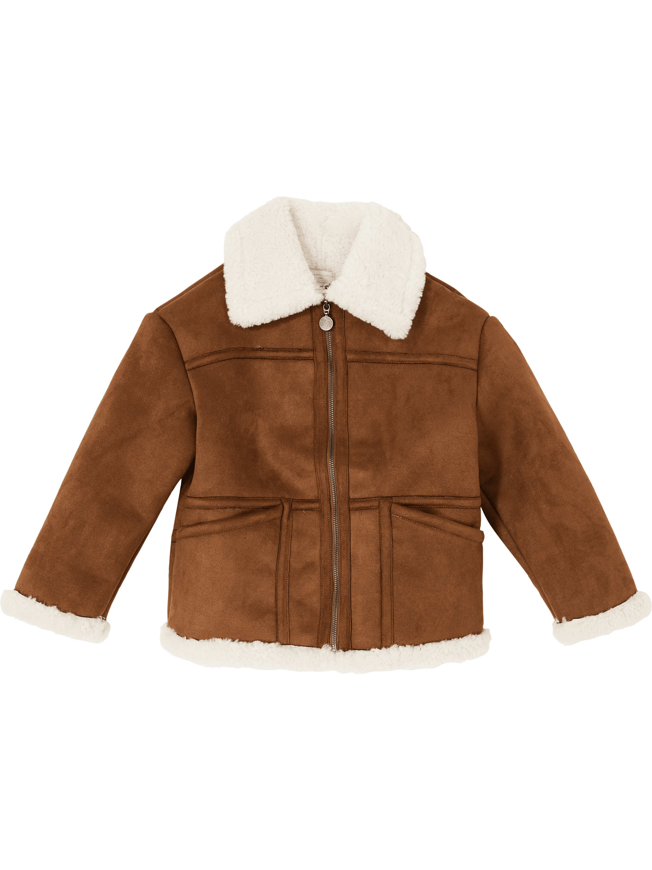 Stella McCartney Kids Jacke mit Teddyfleece Braun, Produktansicht – UNGER.DE