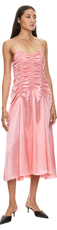 'Raina' Rosé silk dress