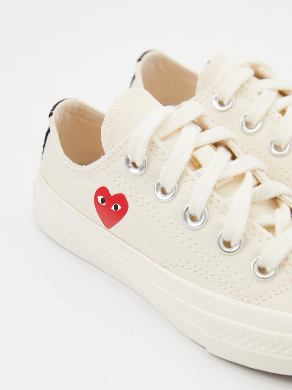 Sneaker 'Red Heart Low' Crème/Rot