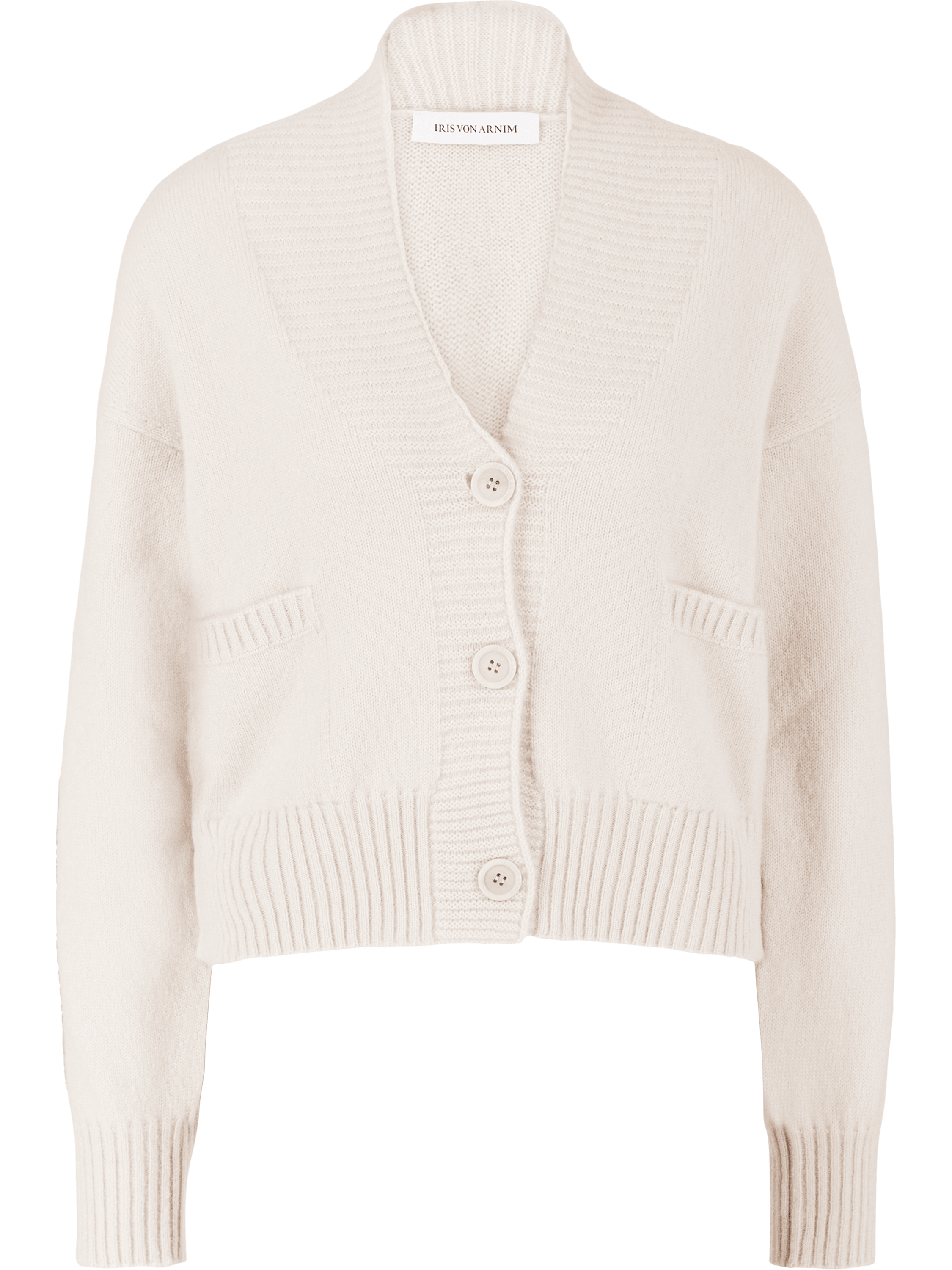 Iris von Arnim 'Kristana' Alabaster cashmere and silk cardigan, Product view – UNGER.DE