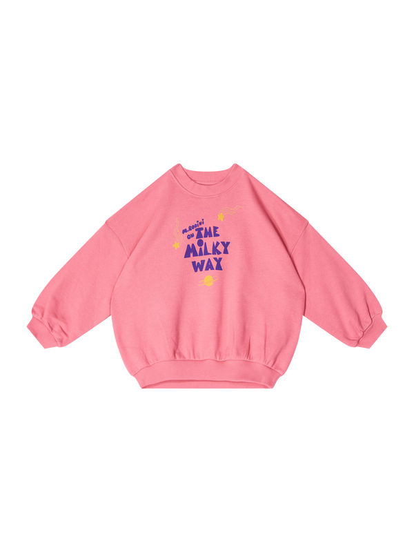 Sweatshirt 'The milky way' Pink