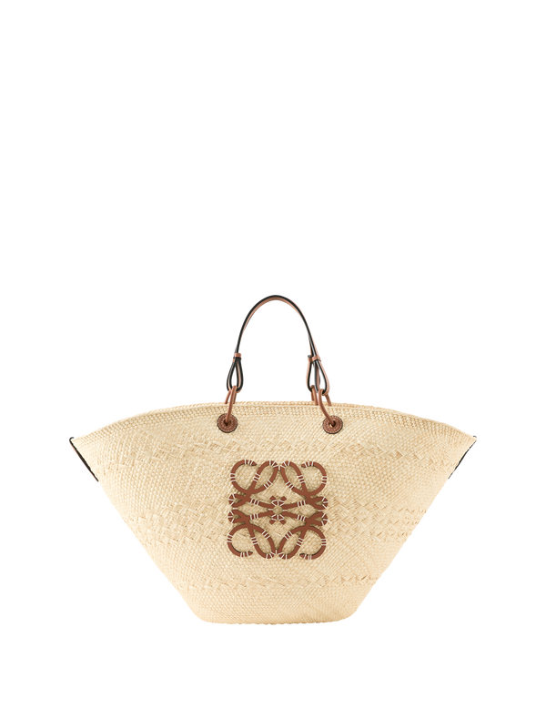 Shopper Paula's Ibiza 'Anagram Basket Large' Natural/Tan