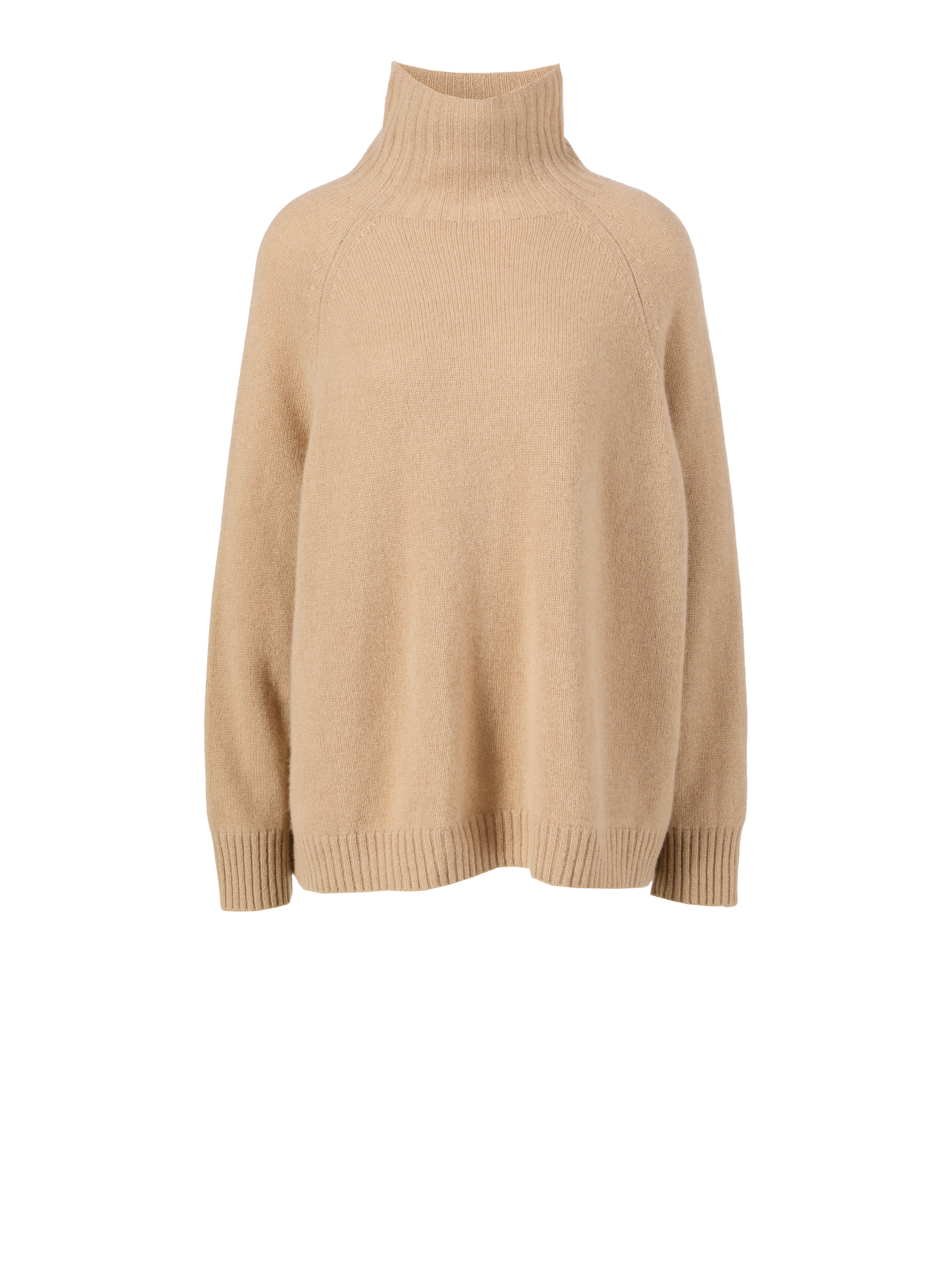 Oversized Cashmere-Rollkragenpullover Beige