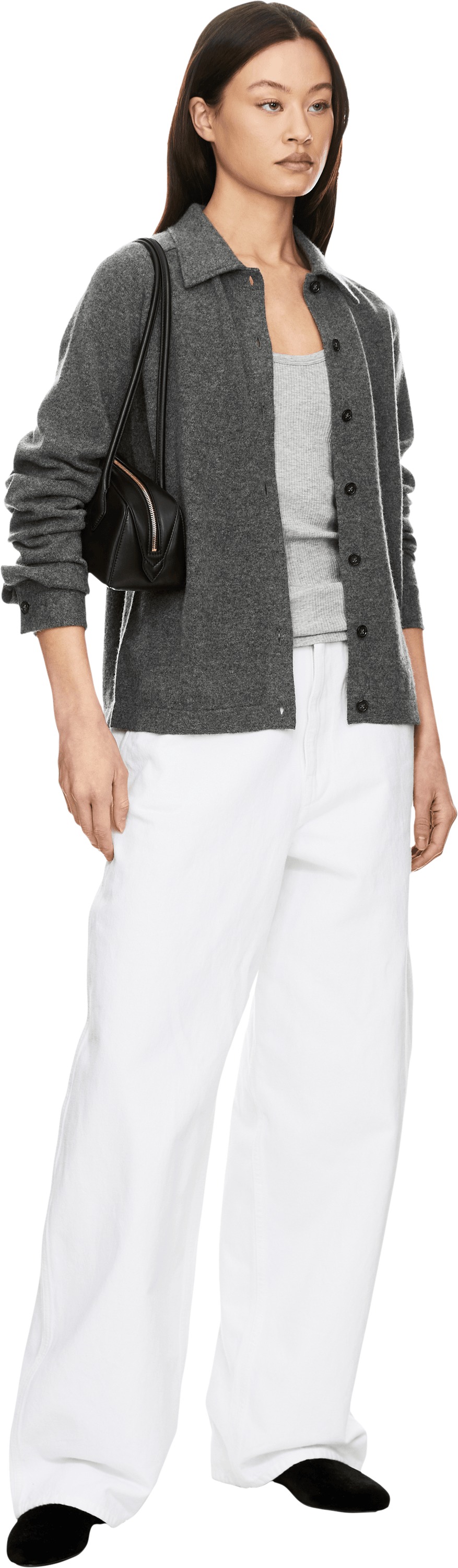 TOTEME Cashmere-Strickjacke Anthrazit – UNGER.DE