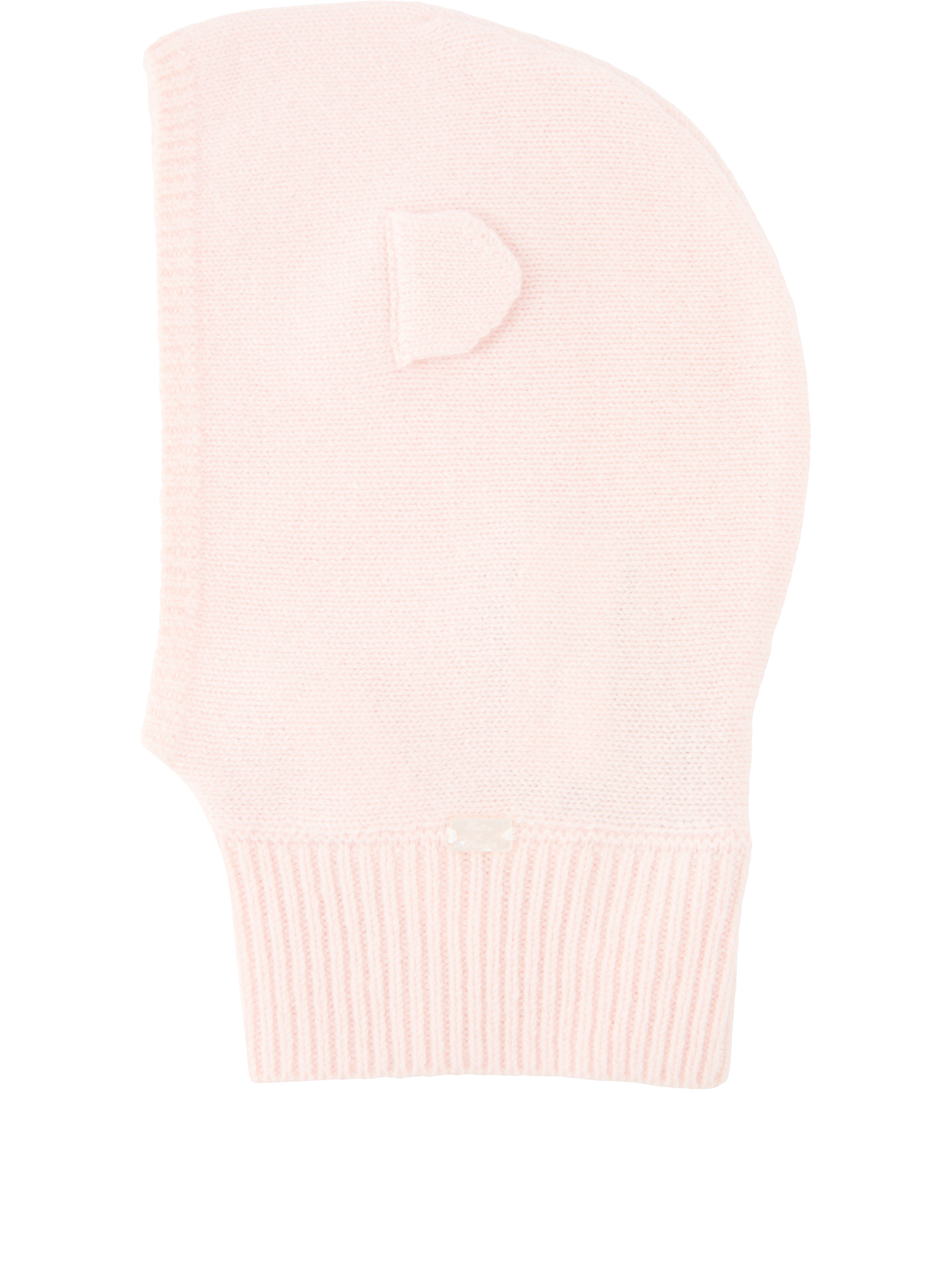 Tartine et Chocolat Cashmere balaclava with bear ears pink, Product view – UNGER.DE