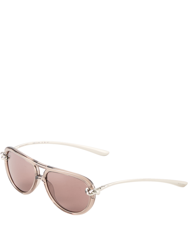 'Knot' Brown Aviator Sunglasses