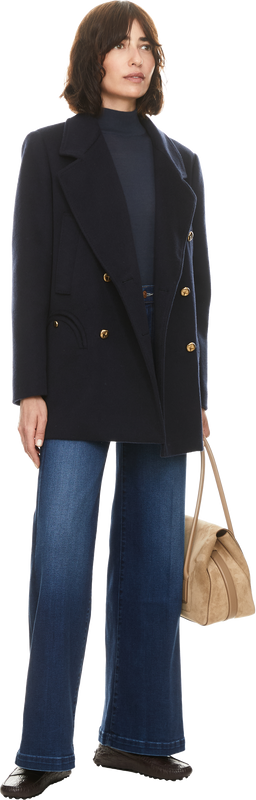 Wide-Leg Jeans 'The Hustler Roller Patch Pocket Sneak' Mittelblau