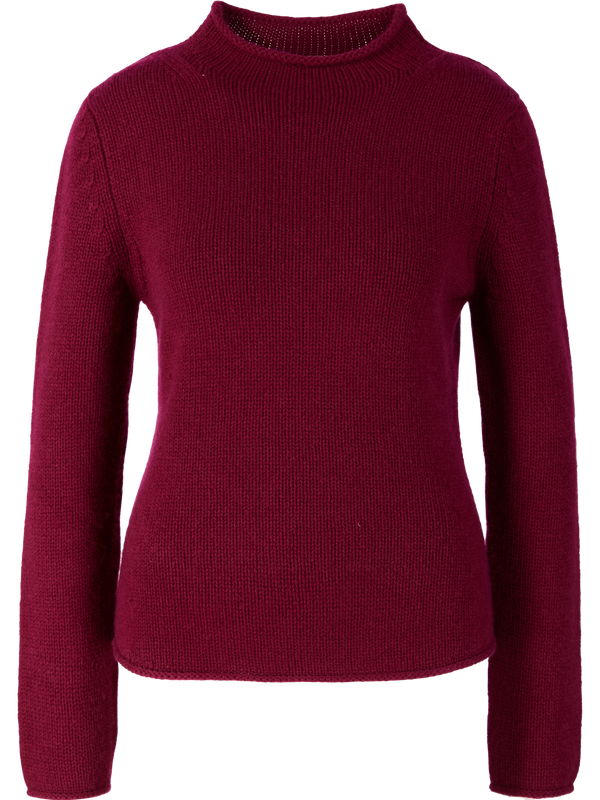 'Zimara' Ruby Stonewashed Cashmere Jumper