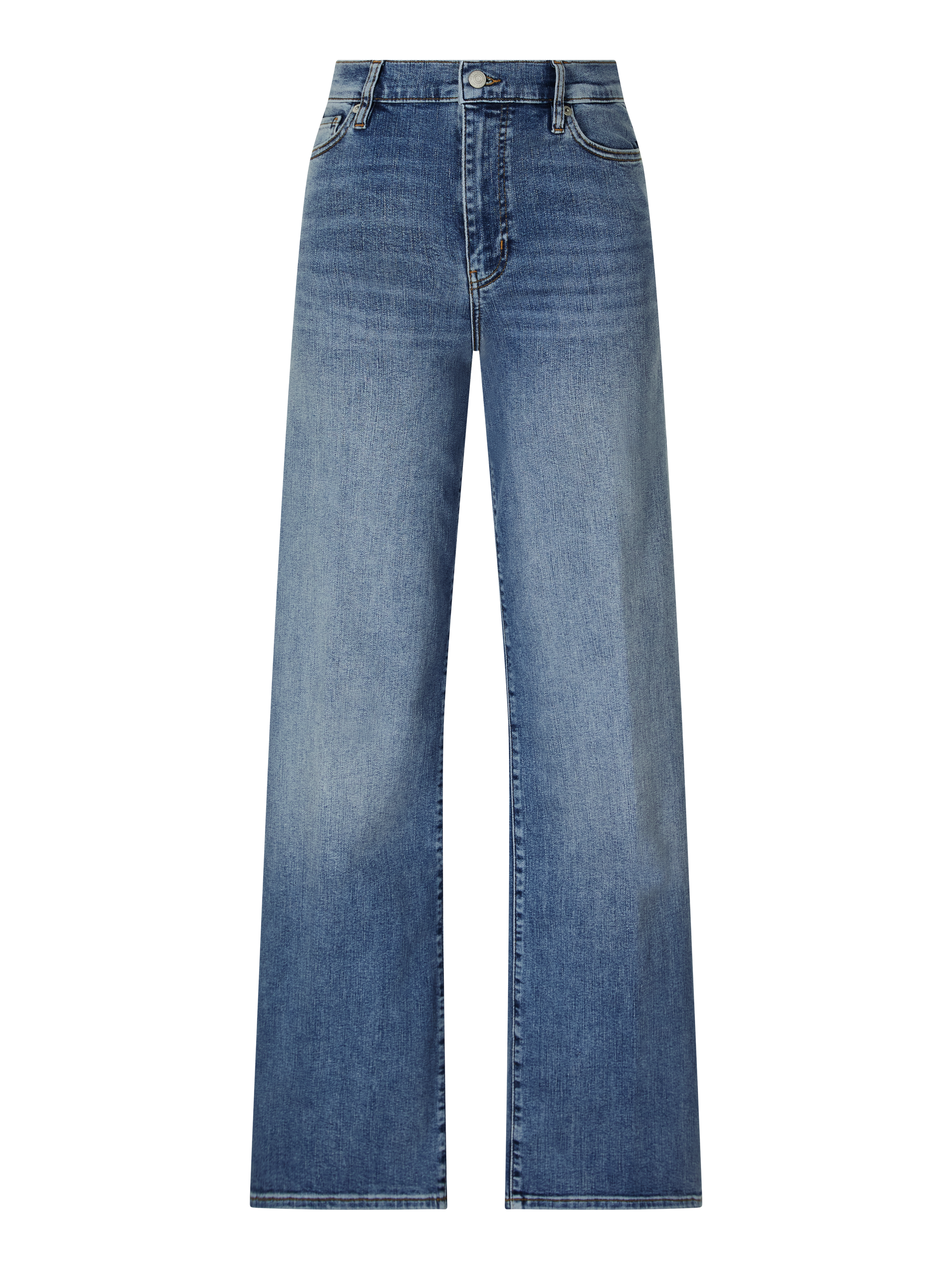 Wide-Leg Jeans 'Le Slim Palazzo' Mittelblau
