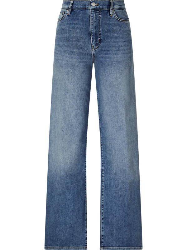 'Le Slim Palazzo' wide-leg jeans, mid-blue