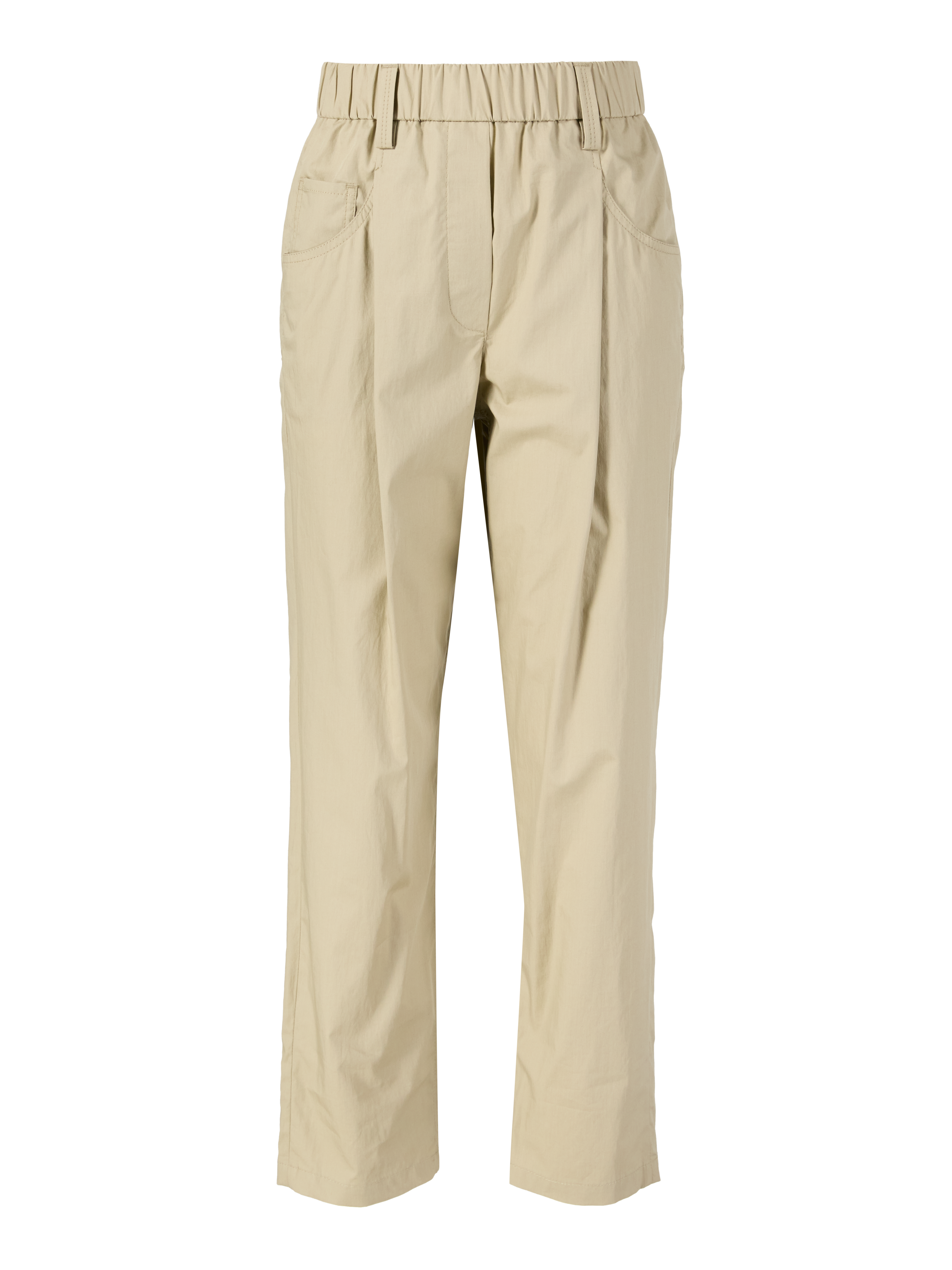 Stoffhose Beige