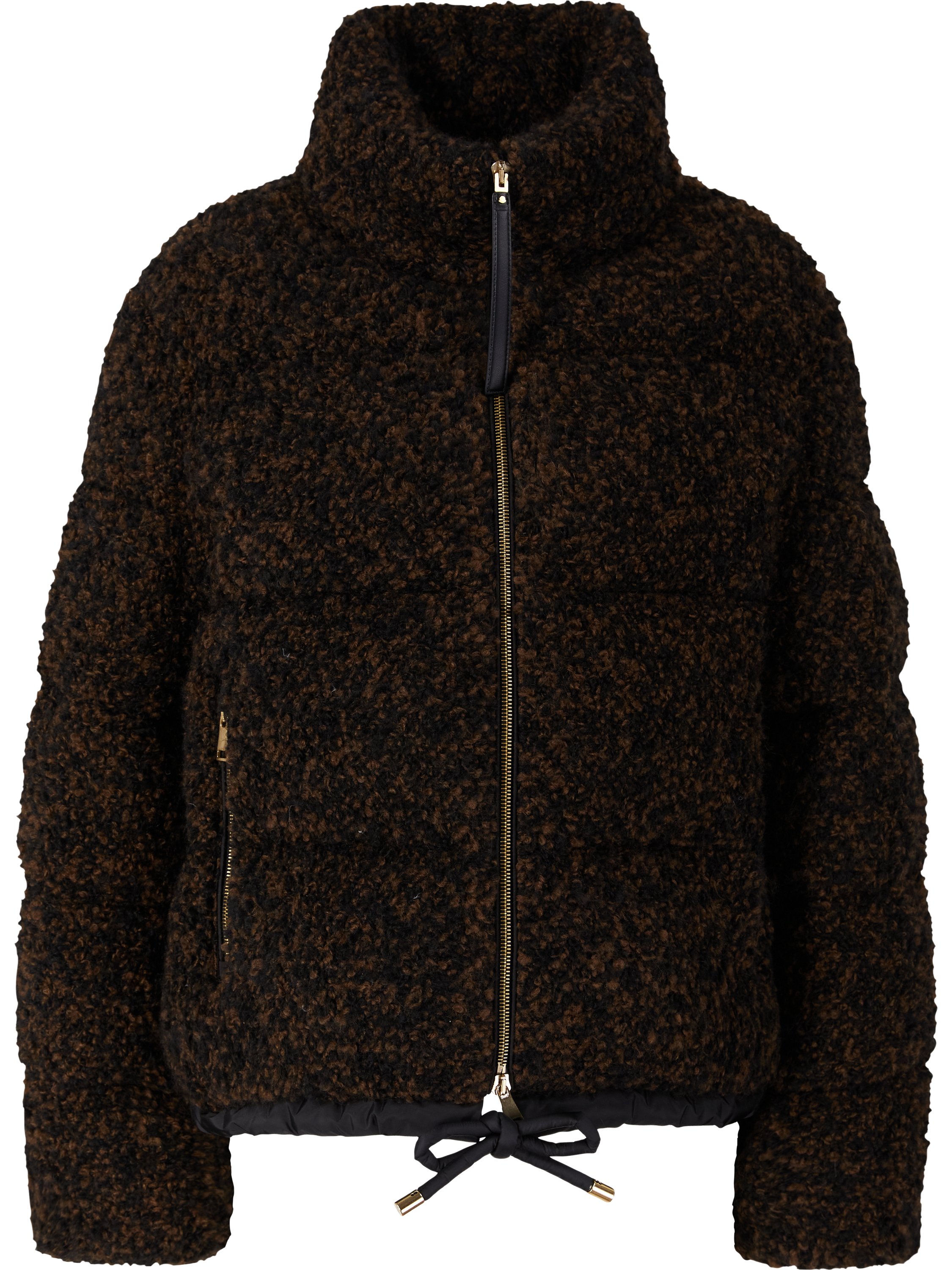Moncler Kurze Daunenjacke 'Trascendance' Schwarz/Braun, Produktansicht – UNGER.DE