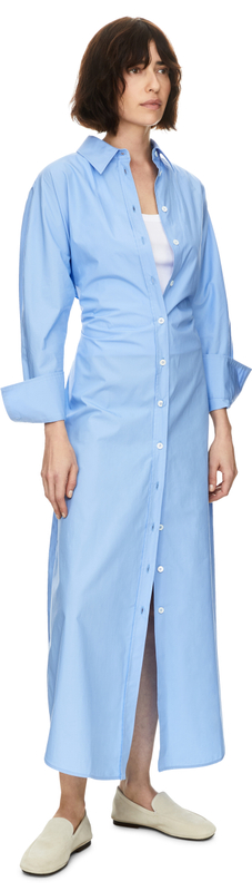 Maxikleid 'The Long Shirt' Hellblau