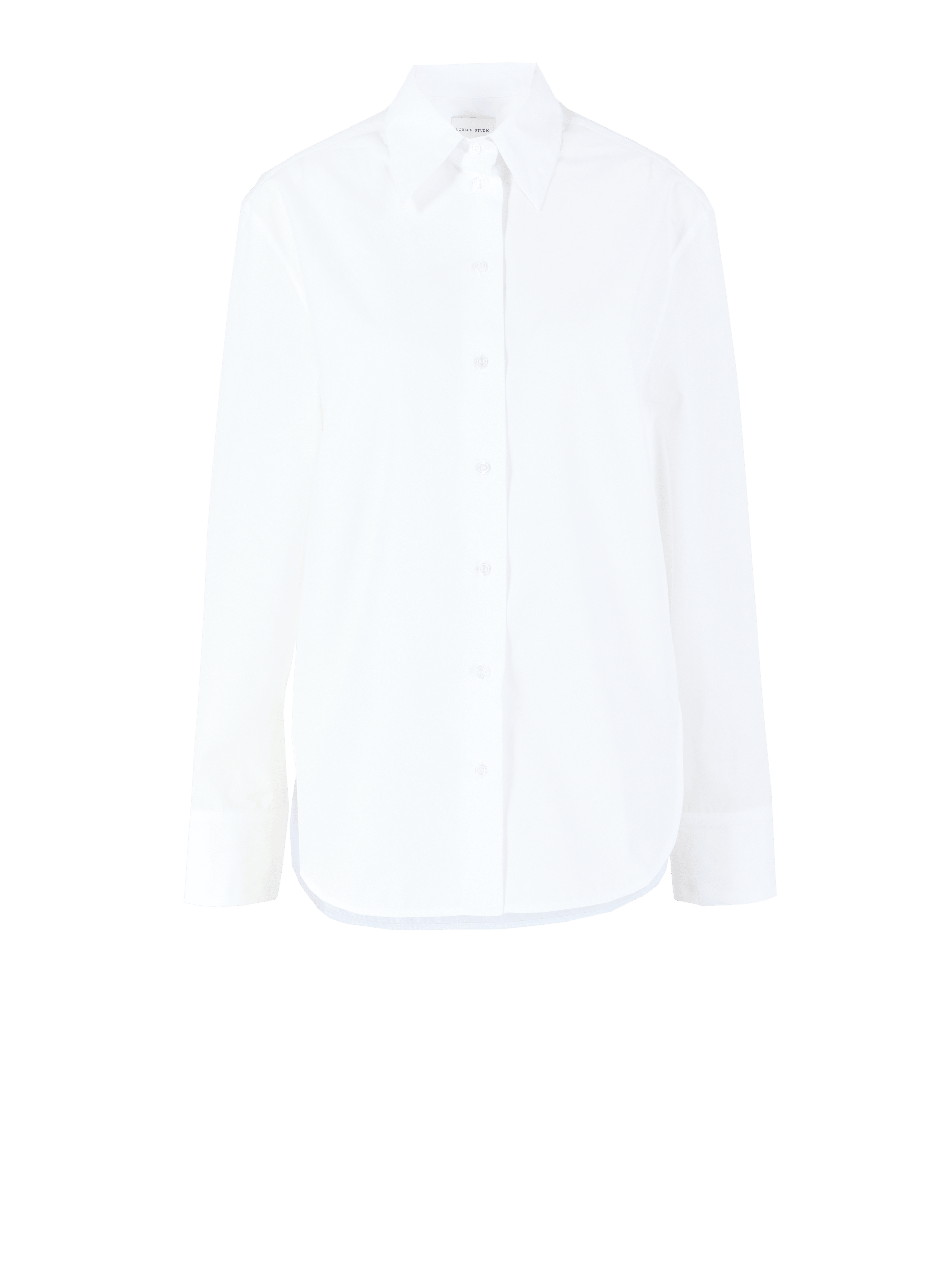 Oversized 'Alim' cotton shirt white