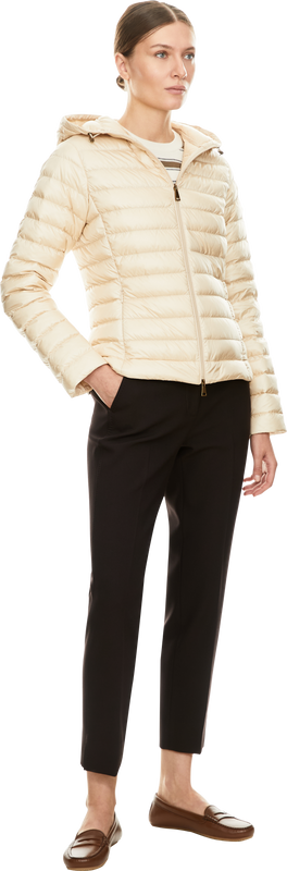 'Igelhood' short down jacket, beige