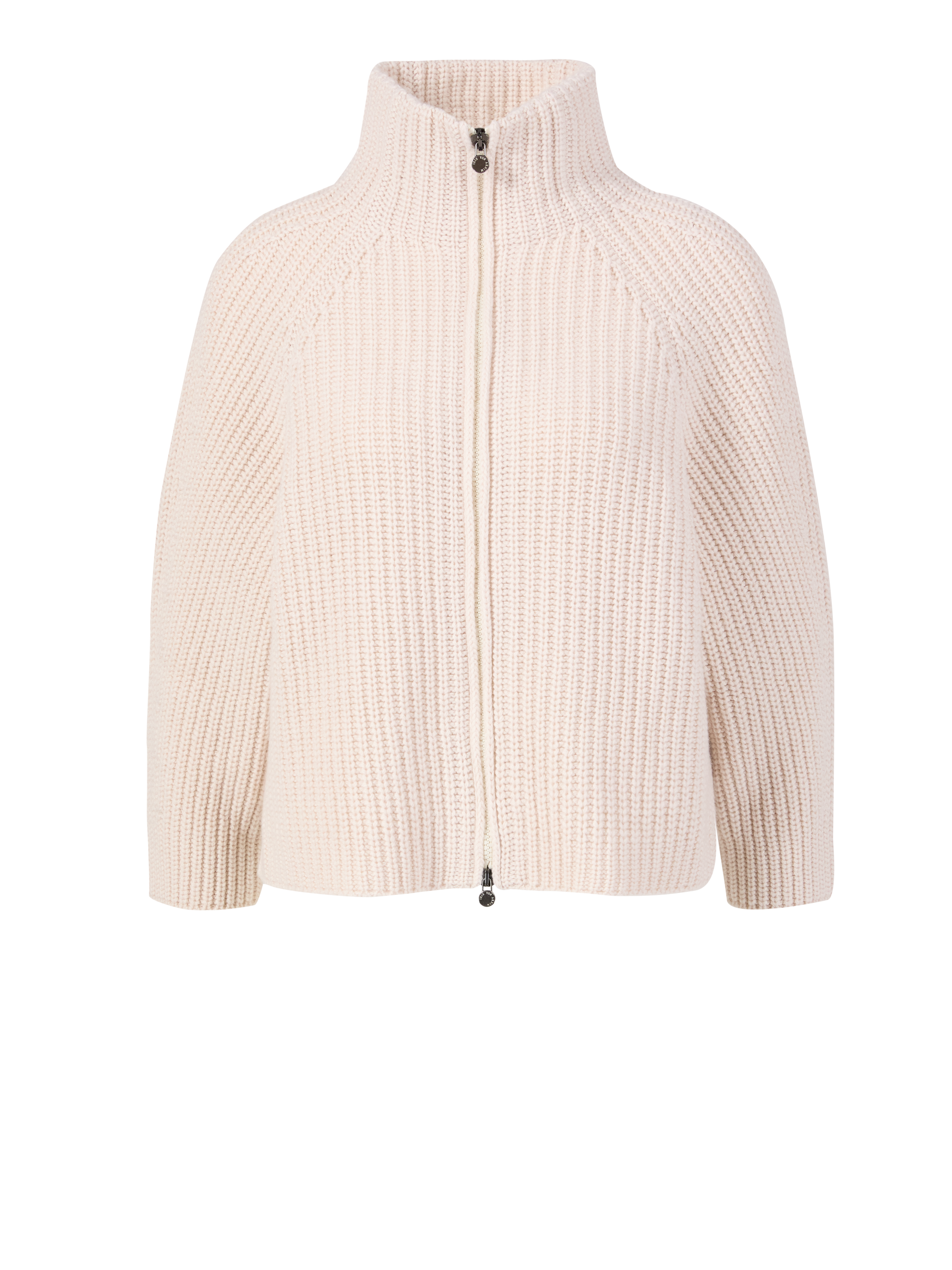 Cashmere cardigan 'Fallou Zip' Alabaster