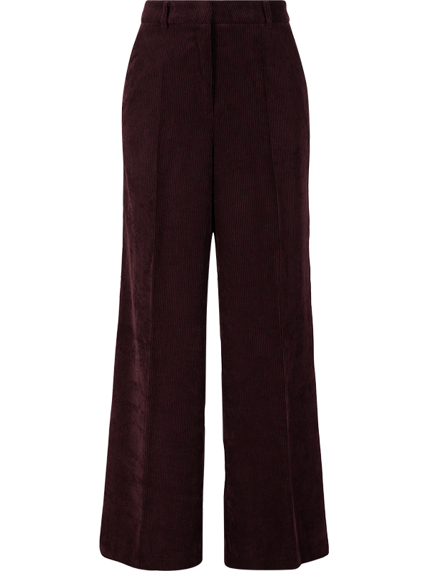 Wide-Leg Cordhose 'Alexis' Violett