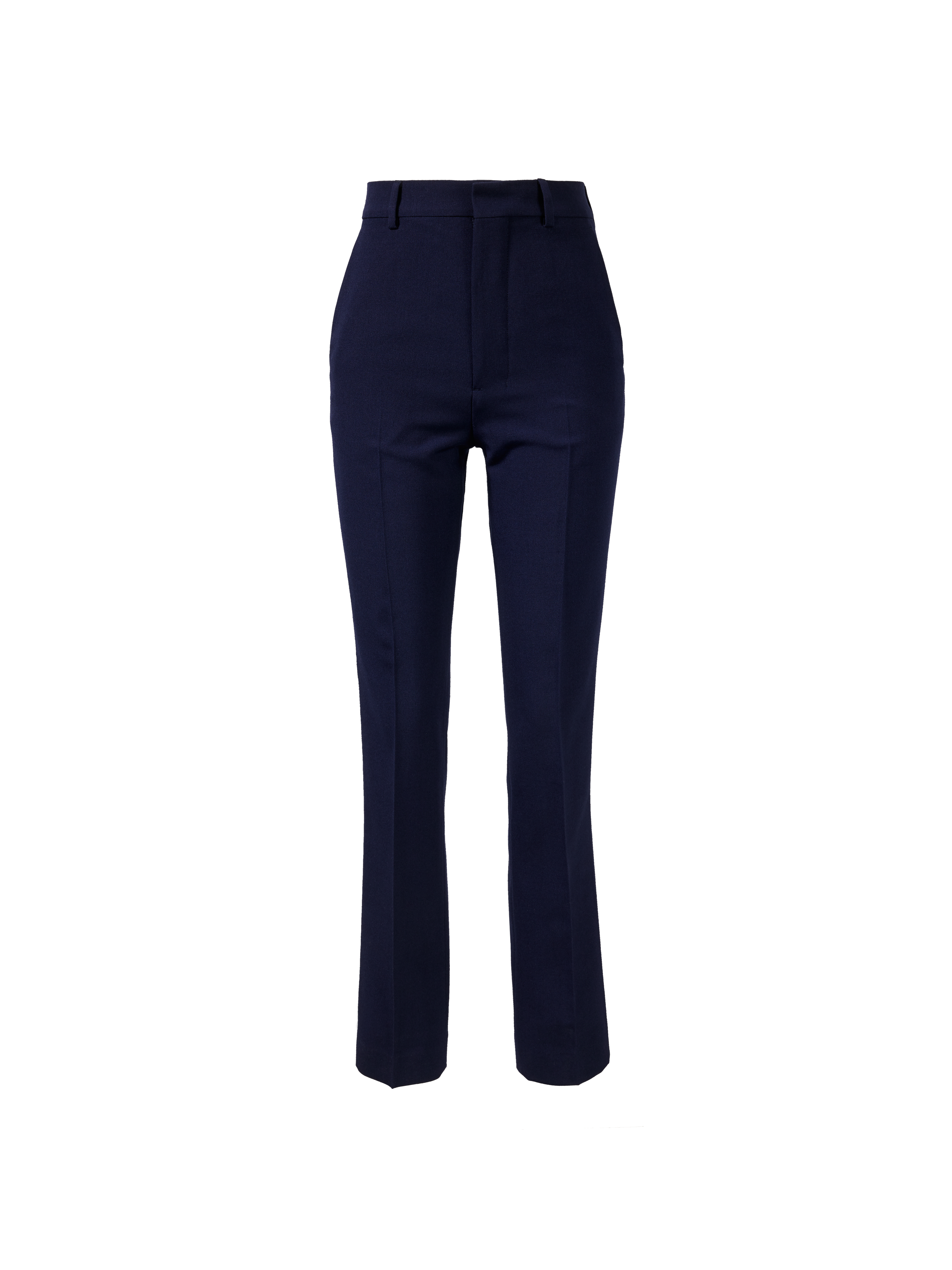 Straight Fit Stoffhose Marineblau