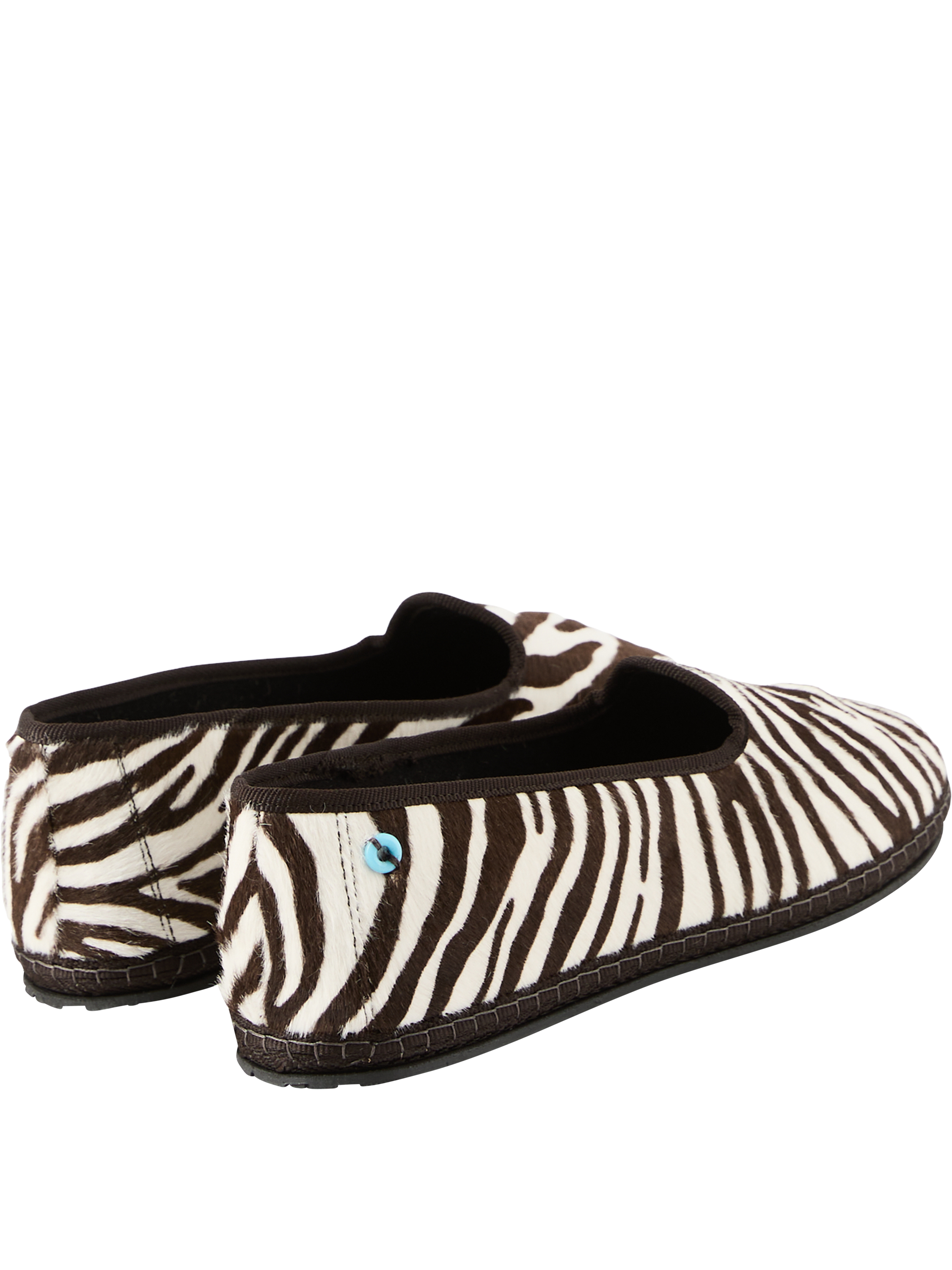 Piedàterre Venezia 'Modigliani Cavallino' Zebra Loafers, Detail view – UNGER.DE