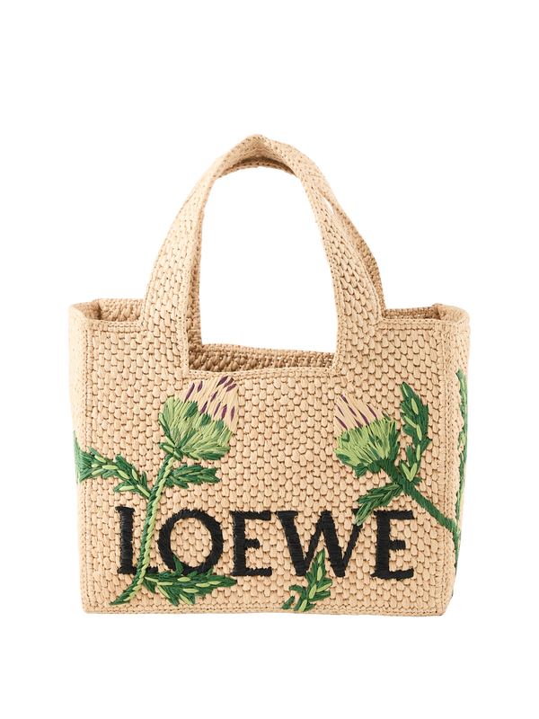 Handtasche Paula's Ibiza 'Font Tote Artichoke Small' Natural/Green