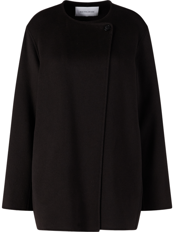 Doubleface Cashmere-Mantel ‘Delia' Schokolade