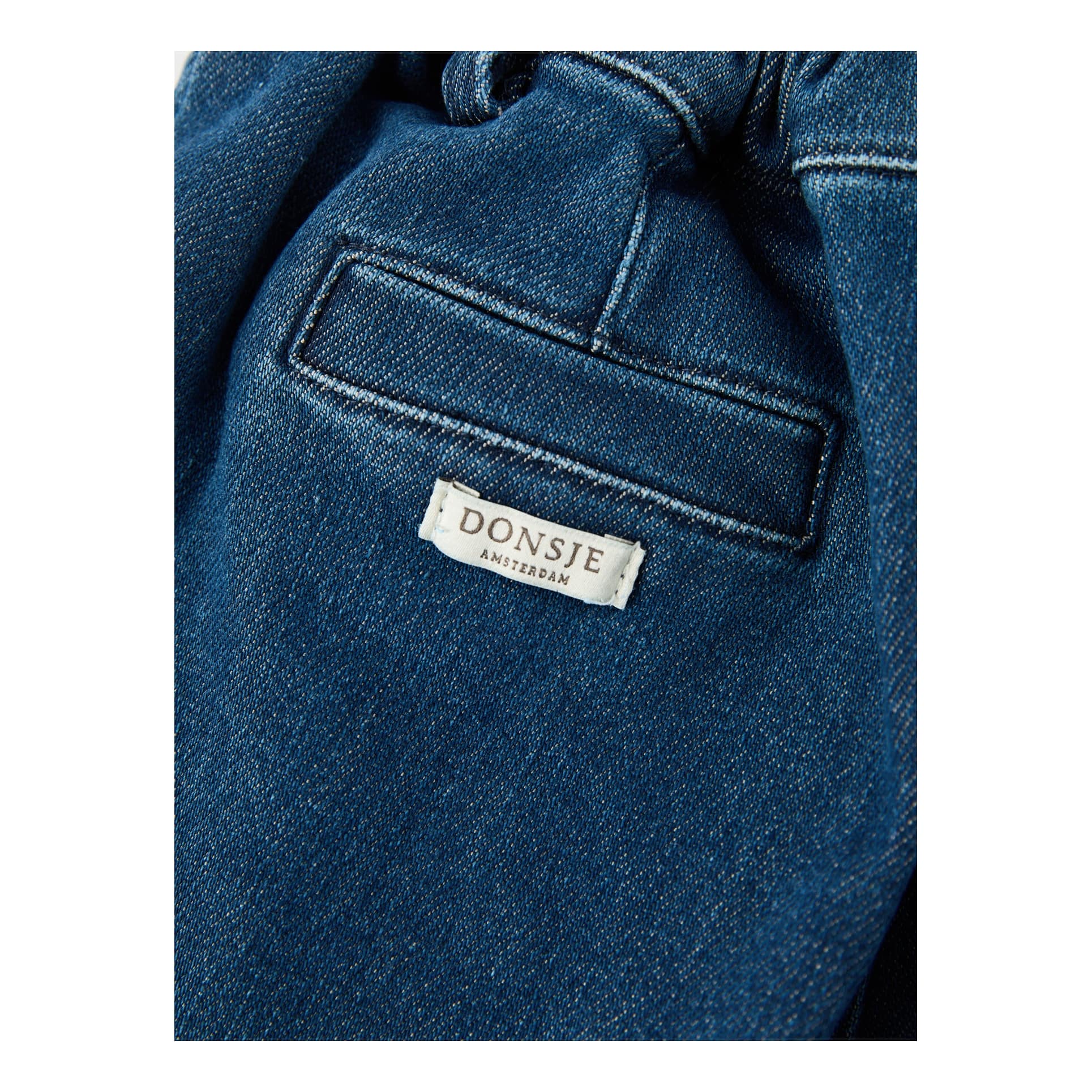 Donsje 'Akin' denim-look trousers blue, Detail view – UNGER.DE