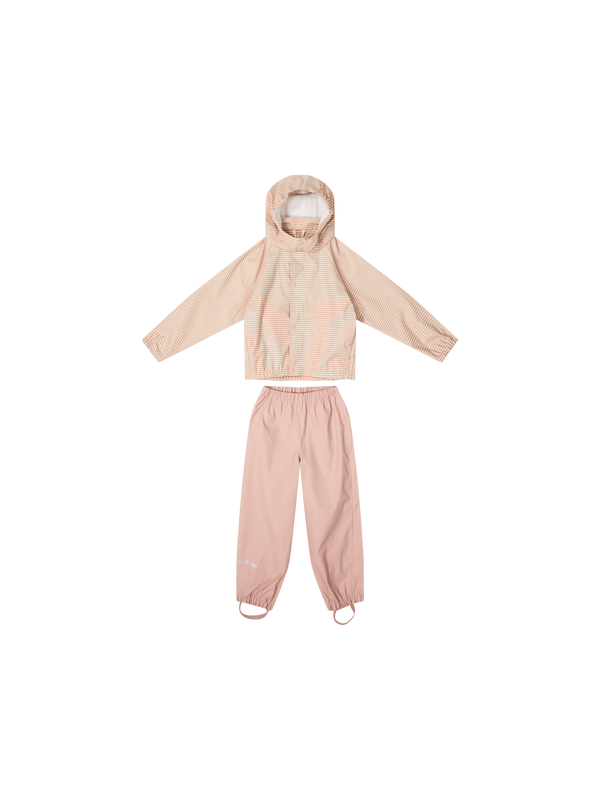 Gestreifter Regen-Kit 'Cayce' Rosé