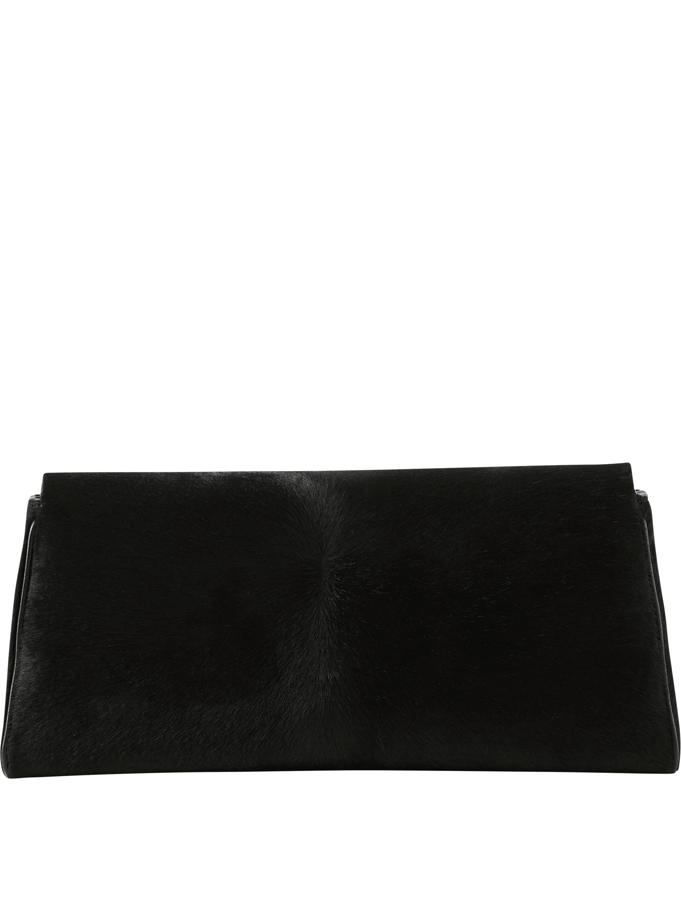 Khaite Clutch 'Audrey' aus Kalbsfell Schwarz, Rückansicht – UNGER.DE