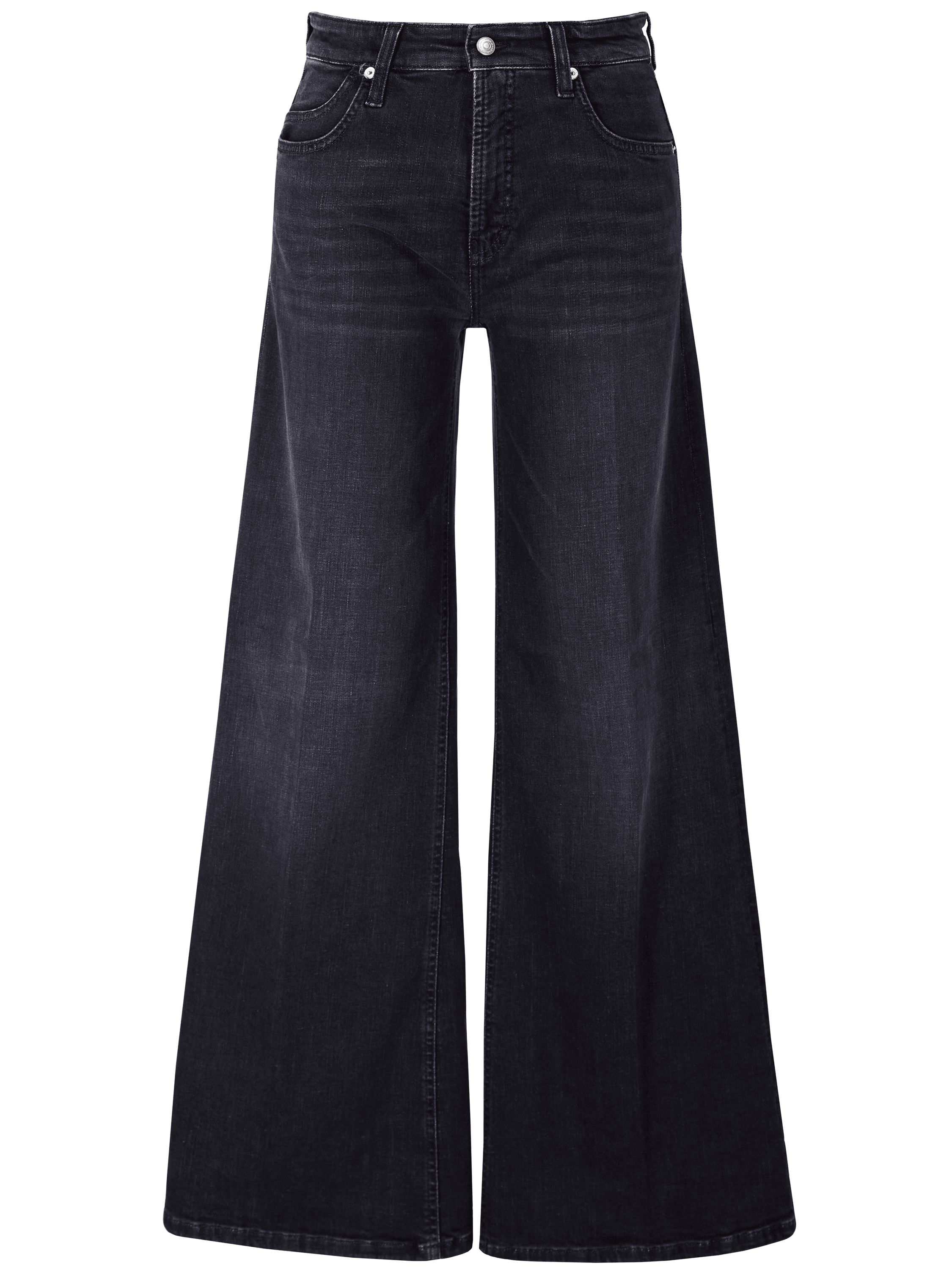 Wide-Leg Jeans 'Palazzo' Schwarz