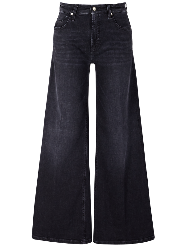 Wide-Leg Jeans 'Palazzo' Schwarz