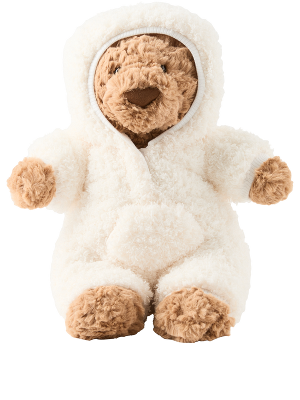 Bär im Schlafanzug 'Bartholomew Bear Allinone Outfit' Braun
