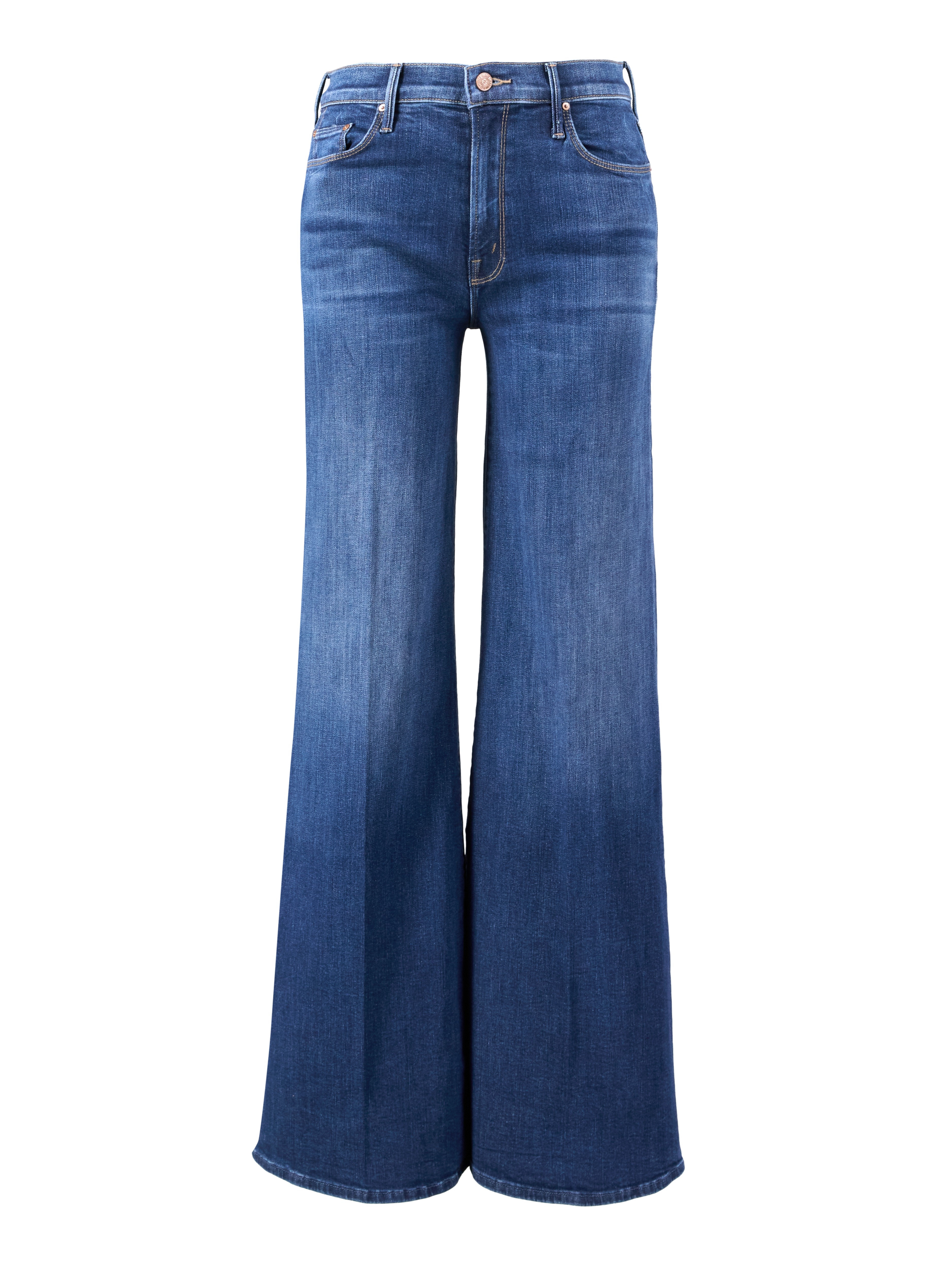 Wide-Leg Jeans 'The Twister Sneak' Mittelblau