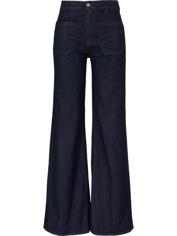 High-rise bootcut jeans 'Florence' navy blue