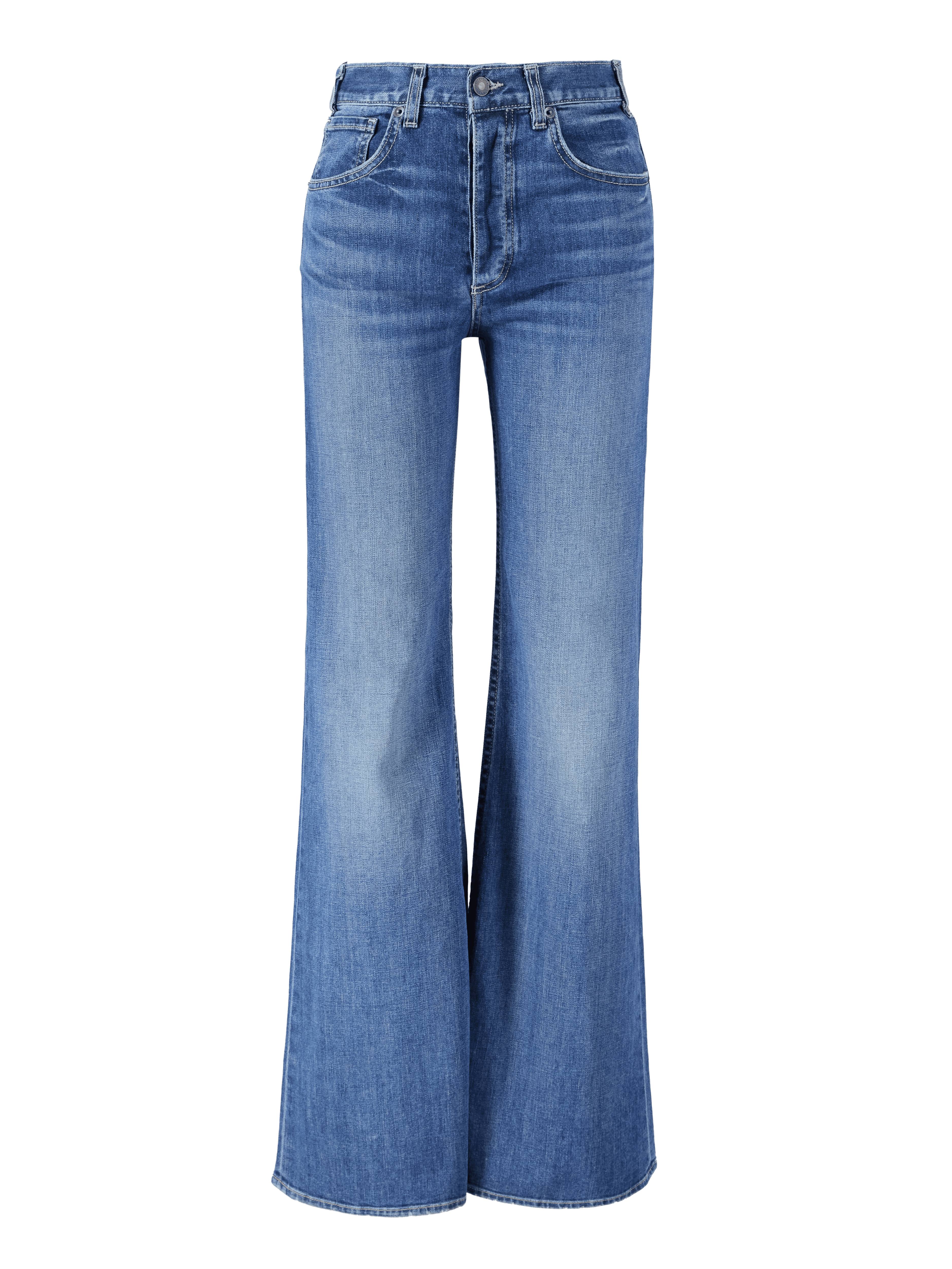 High-Rise Bootcut Jeans 'Terrell' Marineblau