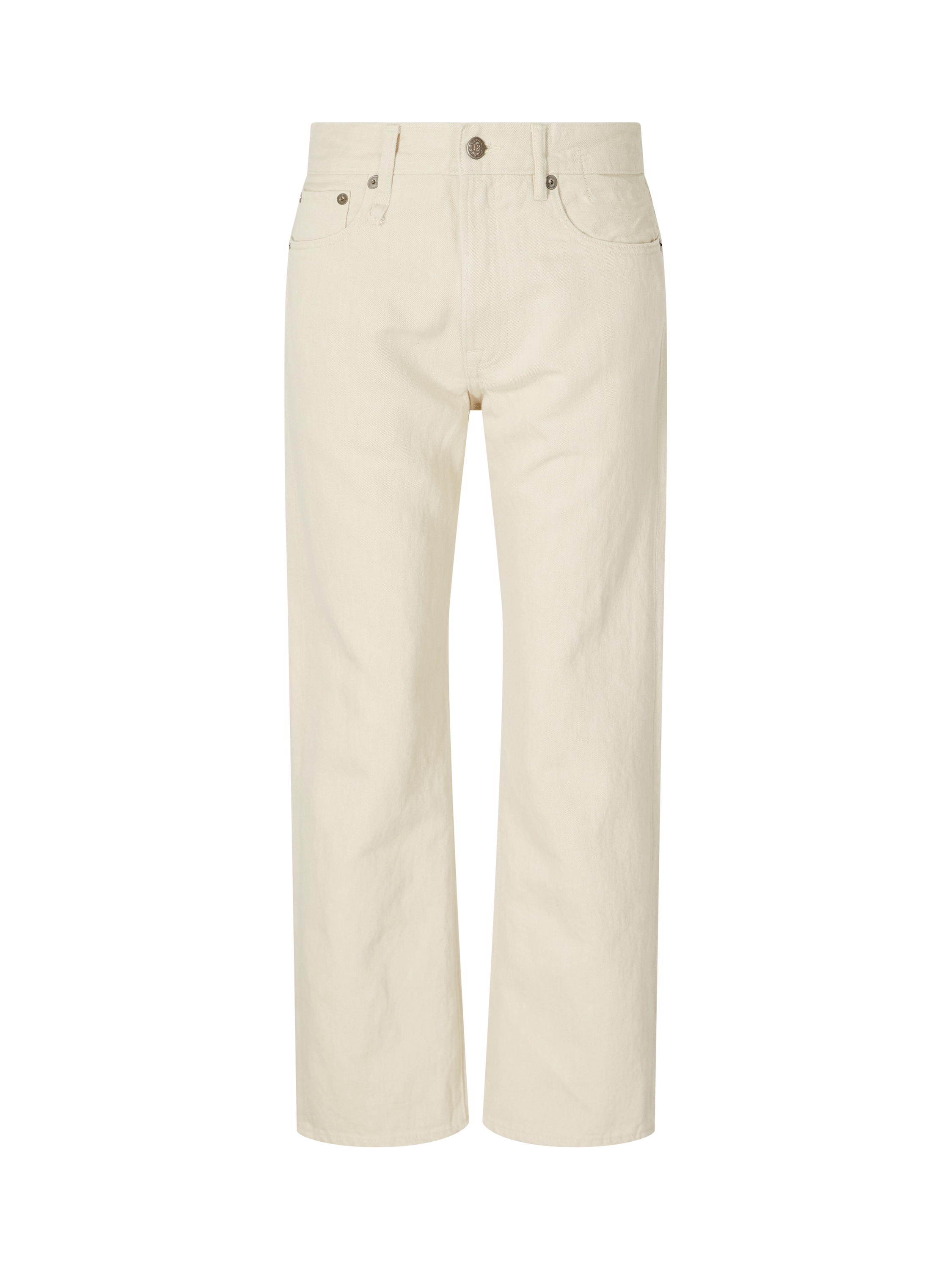 Boyfriend-Fit Jeans Beige