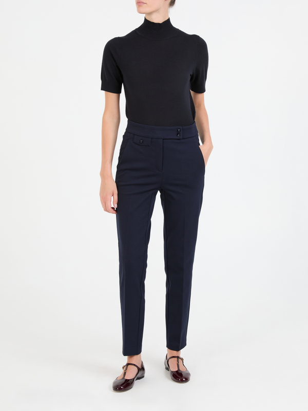 Stoffhose 'Scarlet' Marineblau