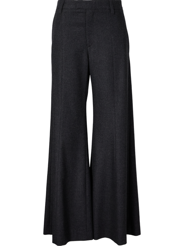 Hose aus Schurwolle und Cashmere Anthrazit