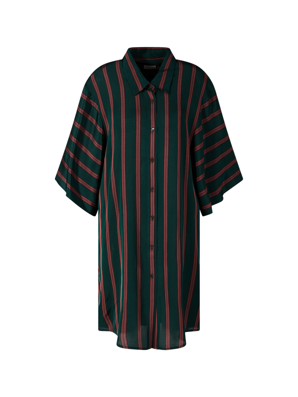 Gestreiftes Blusenkleid 'Drea' Grün