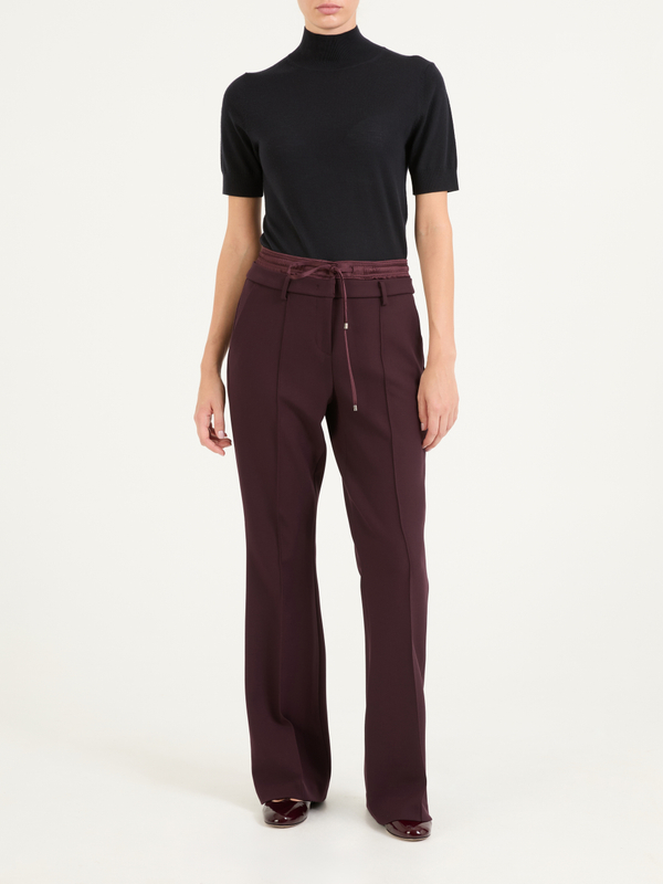 Stoffhose 'Fawn Double Waist' Bordeaux