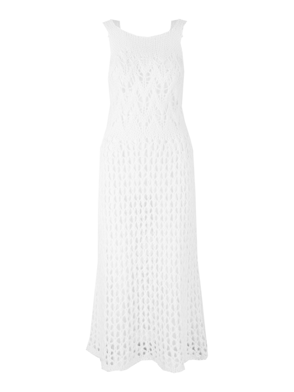 Mohair-Seidenkleid 'Liora' Crème