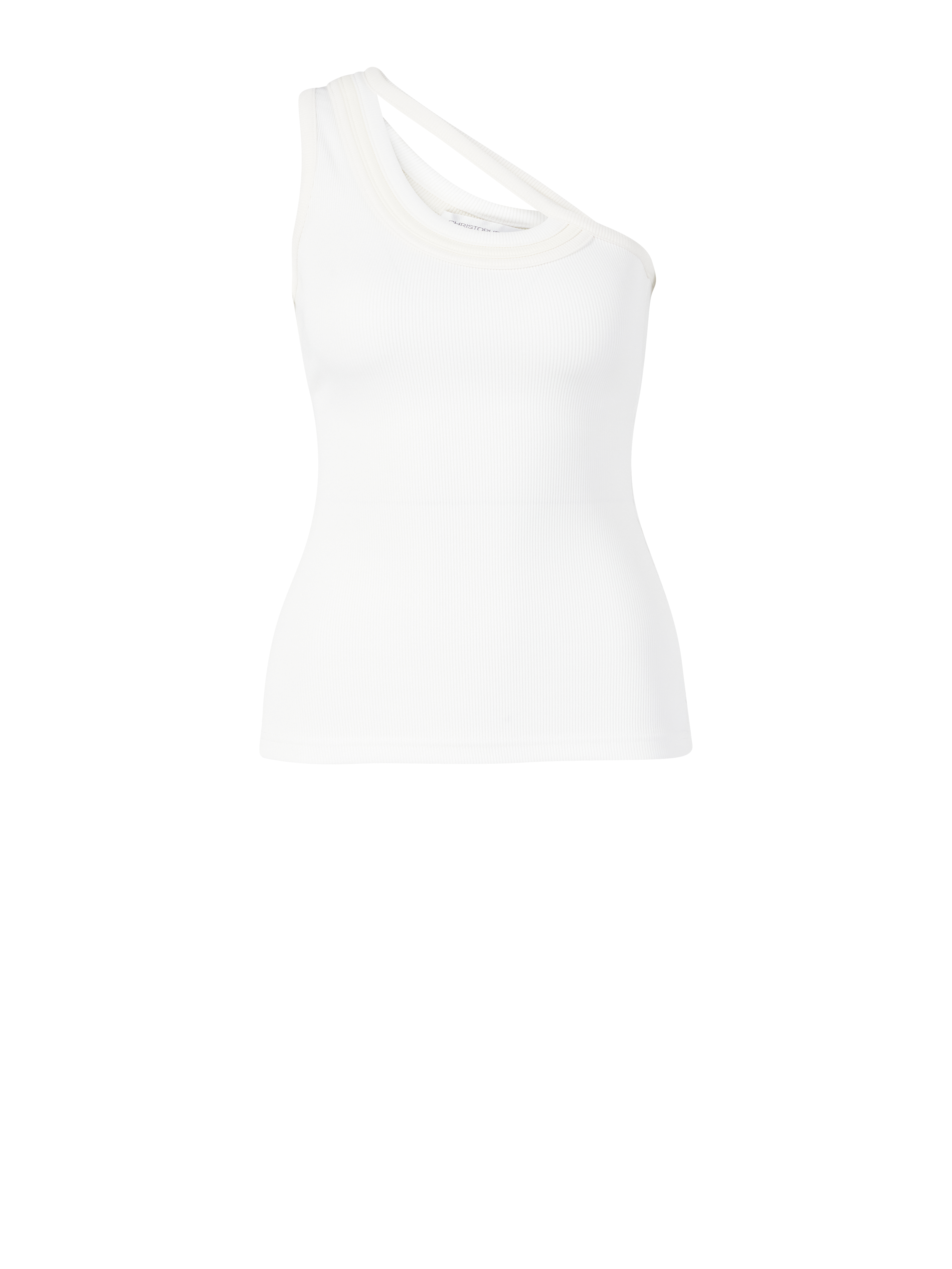 One-Shoulder-Top Weiß