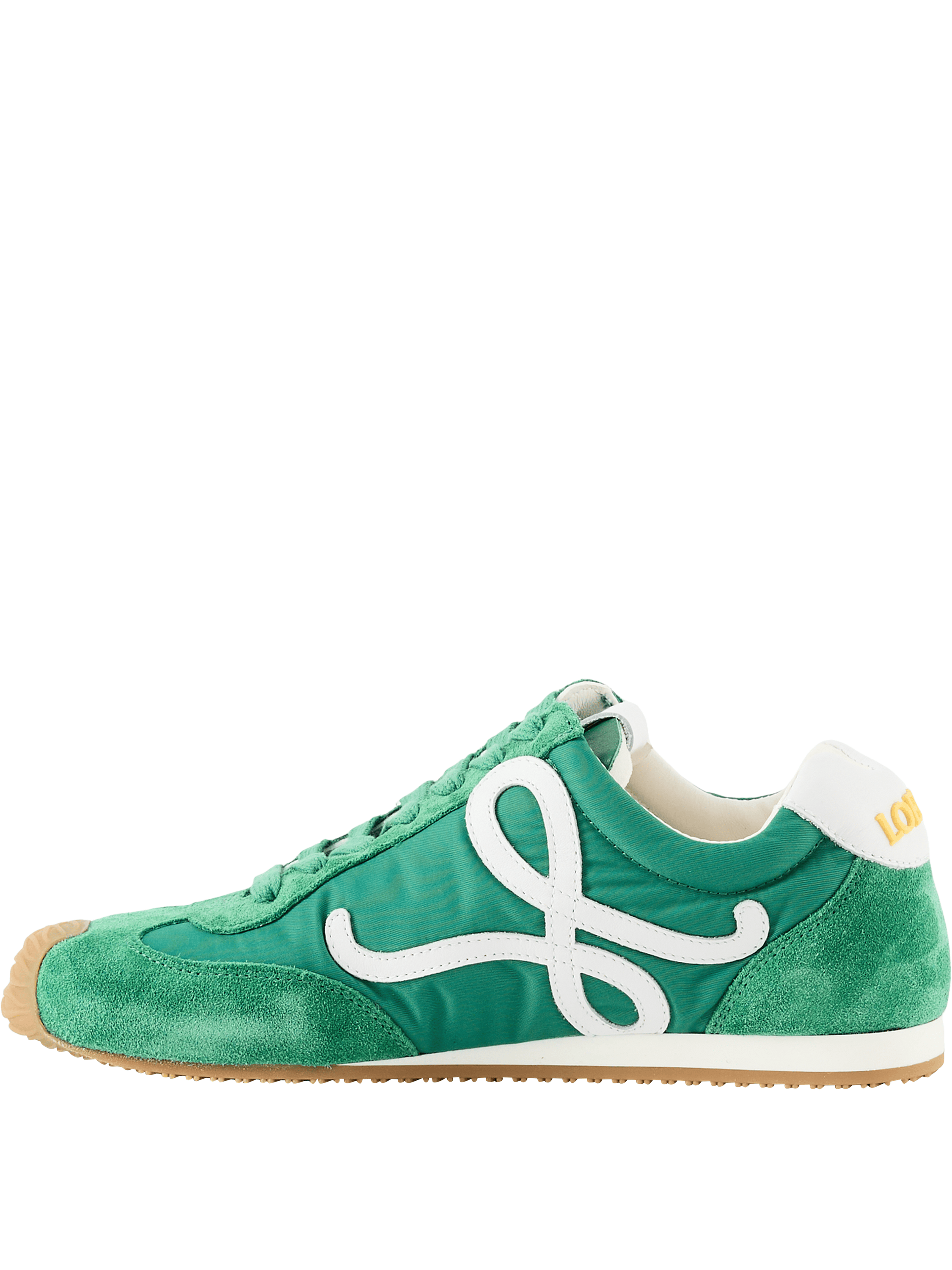 LOEWE Sneaker 'Ballet Runner 2.0' Grün/Weiß, Frontansicht – UNGER.DE