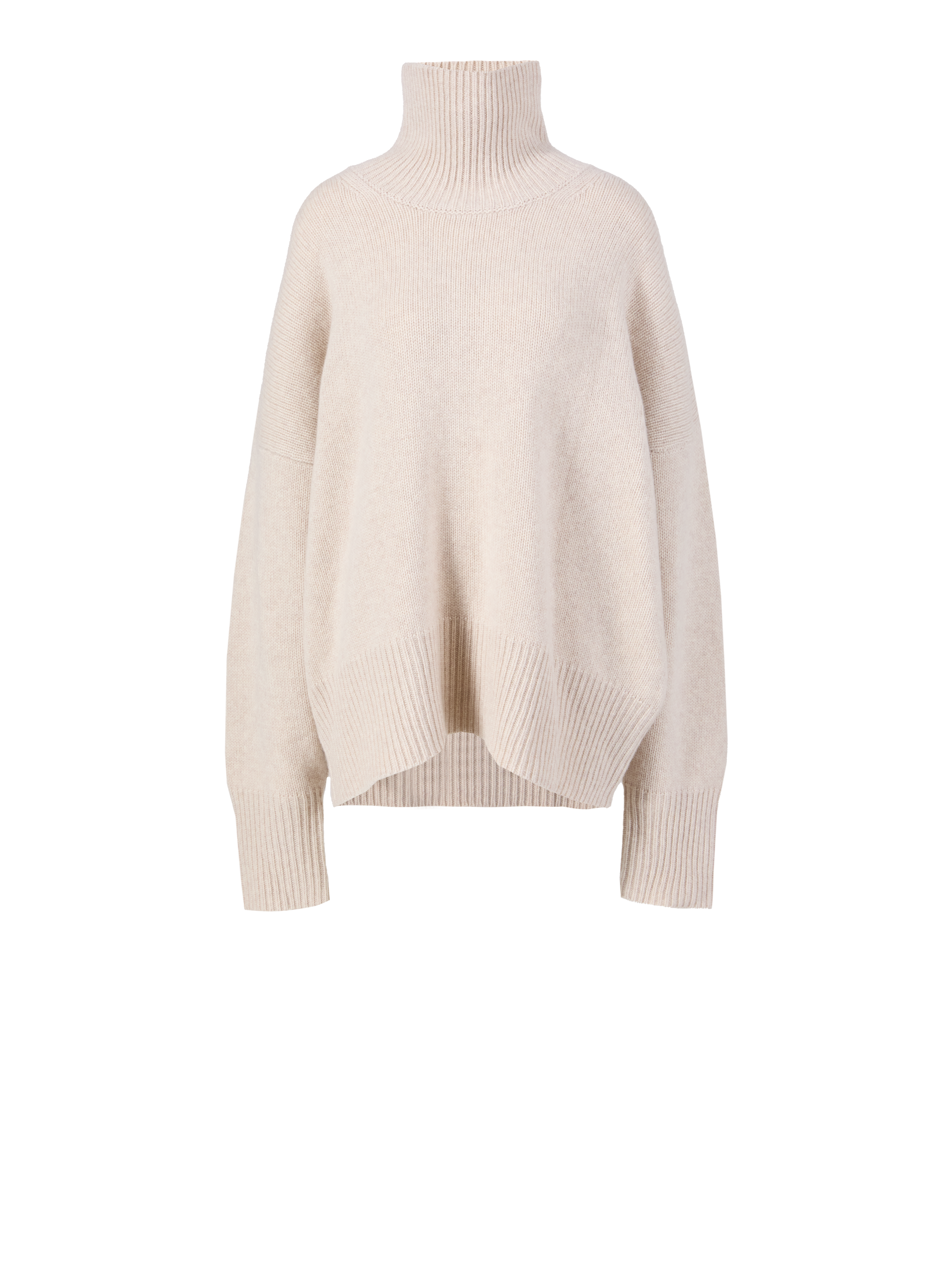 Cashmere-Rollkragenpullover Beige