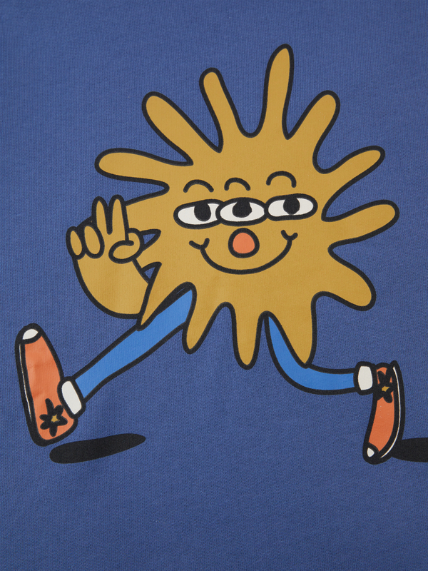 Kapuzenpullover Blau